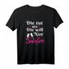 Lustiges Sekt T-Shirt für Damen - Die tut nix, die will nur Saufen! Perfektes Geschenk für Sektliebhaber, Junggesellinnenabschied & Feierlichkeiten
