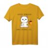 Guten Morgen, ganz dünnes Eis T-Shirt mit süßer Katze – Perfektes Geschenk für Familienmänner, Opa, Papa, Bruder, Onkel zum Geburtstag, Weihnachten, Vatertag, Muttertag