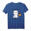 Guten Morgen, ganz dünnes Eis T-Shirt mit süßer Katze – Perfektes Geschenk für Familienmänner, Opa, Papa, Bruder, Onkel zum Geburtstag, Weihnachten, Vatertag, Muttertag