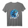 Kinder Ninja Geburtstag T-Shirt für den 6. Geburtstag – Blauer Ninja Junge Geschenk für Kampfkunst- und Ninja-Fans