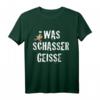 Meister Röhrich: Was Schasser Geisse T-Shirt – Lustiges Spruch-T-Shirt mit klassischem Schnitt und doppeltem Saum