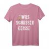 Meister Röhrich: Was Schasser Geisse T-Shirt – Lustiges Spruch-T-Shirt mit klassischem Schnitt und doppeltem Saum