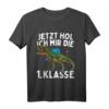 Kinder Einschulung Dinosaurier T-Shirt 2023 - Lustiges Geschenk für den ersten Schultag, Jungen & Mädchen, Erste Klasse, Grundschule