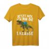 Kinder Einschulung Dinosaurier T-Shirt 2023 - Lustiges Geschenk für den ersten Schultag, Jungen & Mädchen, Erste Klasse, Grundschule