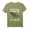 Kinder Einschulung Dinosaurier T-Shirt 2023 - Lustiges Geschenk für den ersten Schultag, Jungen & Mädchen, Erste Klasse, Grundschule