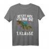 Kinder Einschulung Dinosaurier T-Shirt 2023 - Lustiges Geschenk für den ersten Schultag, Jungen & Mädchen, Erste Klasse, Grundschule