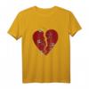 Gebrochenes Herz und Sicherheitsnadeln T-Shirt – Perfektes Geschenk für Liebeskummer, Valentinstag, Geburtstag & Weihnachten für Herzliebhaber