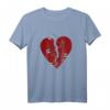 Gebrochenes Herz und Sicherheitsnadeln T-Shirt – Perfektes Geschenk für Liebeskummer, Valentinstag, Geburtstag & Weihnachten für Herzliebhaber