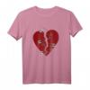 Gebrochenes Herz und Sicherheitsnadeln T-Shirt – Perfektes Geschenk für Liebeskummer, Valentinstag, Geburtstag & Weihnachten für Herzliebhaber