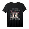 Ich Mag Halt Einfach Katzen - Lustiges Katzenliebhaber T-Shirt für Katzenfans, Katzenbesitzer & Tierfreunde als Geschenk