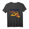 Kinder Geburtstagskind 2. Geburtstag Bagger Baufahrzeug Baustelle T-Shirt – Perfektes Geschenk für kleine Bagger-Fans & Baustellen-Partyoutfit