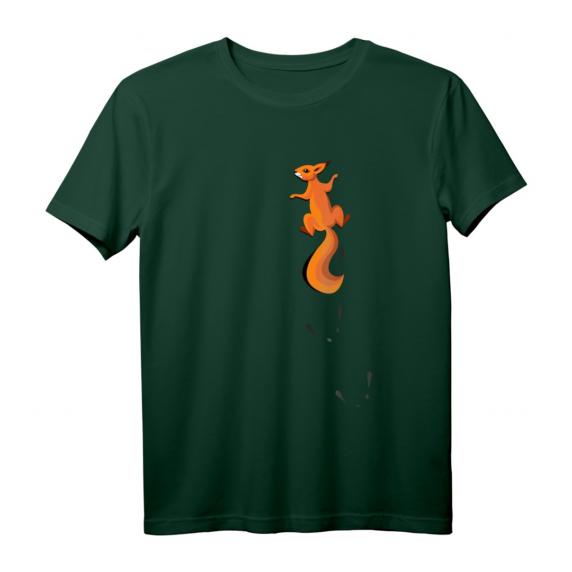 Kletterndes Eichhörnchen mit Spuren Geschenk T-Shirt – Perfekt für Tierliebhaber, Geburtstags- & Weihnachtsgeschenk