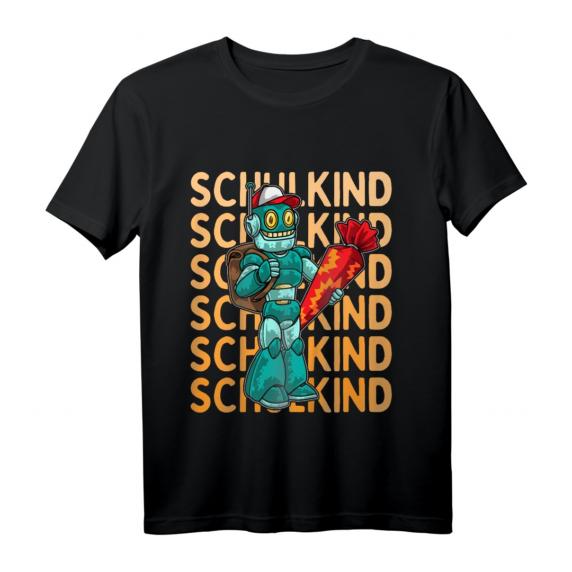Kinder Einschulung Junge Schulkind 2023 Comic Roboter T-Shirt – Lustiges Schulanfangsgeschenk für Erstklässler mit Schultüte Kinder Einschulung Junge Schulkind 2023 Comic Roboter T-Shirt – Lustiges Schulanfangsgeschenk für Erstklässler mit Schultüte