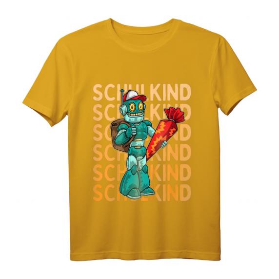 Kinder Einschulung Junge Schulkind 2023 Comic Roboter T-Shirt – Lustiges Schulanfangsgeschenk für Erstklässler mit Schultüte Kinder Einschulung Junge Schulkind 2023 Comic Roboter T-Shirt – Lustiges Schulanfangsgeschenk für Erstklässler mit Schultüte