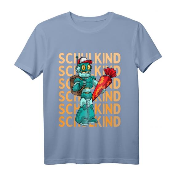 Kinder Einschulung Junge Schulkind 2023 Comic Roboter T-Shirt – Lustiges Schulanfangsgeschenk für Erstklässler mit Schultüte Kinder Einschulung Junge Schulkind 2023 Comic Roboter T-Shirt – Lustiges Schulanfangsgeschenk für Erstklässler mit Schultüte
