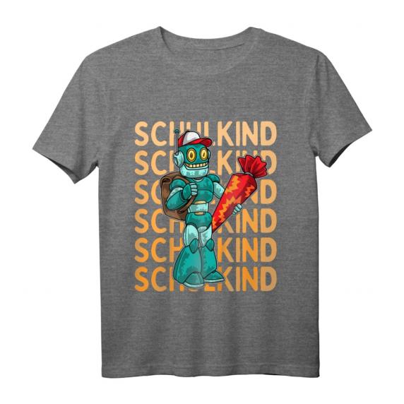 Kinder Einschulung Junge Schulkind 2023 Comic Roboter T-Shirt – Lustiges Schulanfangsgeschenk für Erstklässler mit Schultüte Kinder Einschulung Junge Schulkind 2023 Comic Roboter T-Shirt – Lustiges Schulanfangsgeschenk für Erstklässler mit Schultüte