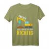 Kinder 4 Jahre Baustellenfahrzeug Geburtstagsshirt - Bagger T-Shirt mit Spruch für Jungen, perfekte Dekoration & Geschenk für den Kindergeburtstag