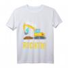 Kinder 4 Jahre Baustellenfahrzeug Geburtstagsshirt - Bagger T-Shirt mit Spruch für Jungen, perfekte Dekoration & Geschenk für den Kindergeburtstag