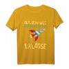 Kinder Einschulung T-Shirt 2023 – Zuckertüte Schulanfang Geschenk für Grundschule 1. Klasse Jungen und Mädchen