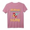 Kinder Einschulung T-Shirt 2023 – Zuckertüte Schulanfang Geschenk für Grundschule 1. Klasse Jungen und Mädchen