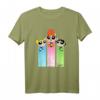 HapDuck PowerPuff Girls Tropical Flight T-Shirt - Offizielles Lizenzprodukt für Fans und Geburtstagsfeiern