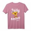 Lucky Nacho Lustiges Nacho T-Shirt für Nacho-Fans - Witziges Essensmotiv, klassisch geschnitten, doppelt genäht