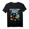 Kinder Schulkind 2021 Weltraum Einschulung Planet Rakete T-Shirt – Lustiges Astronomie Motiv für den Schulstart, Für Mädchen und Jungen