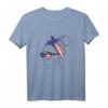 Mädchen T-Shirt mit amerikanischer Flagge und Bandana - Trendiges Mode-Design mit Sonnenbrille für junge Fashionistas
