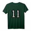 Nummer 11 Vintage Schwarz/Weiß T-Shirt – Stylisches Geschenk für Sportler, Jubiläum & Geburtstag