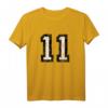 Nummer 11 Vintage Schwarz/Weiß T-Shirt – Stylisches Geschenk für Sportler, Jubiläum & Geburtstag