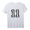 Nummer 11 Vintage Schwarz/Weiß T-Shirt – Stylisches Geschenk für Sportler, Jubiläum & Geburtstag