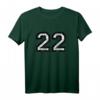 Nummer 22 Vintage Schwarz/Weiß T-Shirt – Stylisches Geschenk zum 22. Geburtstag & Jubiläum