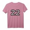 Nummer 22 Vintage Schwarz/Weiß T-Shirt – Stylisches Geschenk zum 22. Geburtstag & Jubiläum