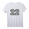 Nummer 22 Vintage Schwarz/Weiß T-Shirt – Stylisches Geschenk zum 22. Geburtstag & Jubiläum