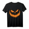 Halloween Kürbis T-Shirt Verkleidung Kostüm in Orange – Klassisch geschnitten, doppelt genähter Saum für Halloween-Partys