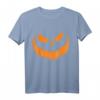 Halloween Kürbis T-Shirt Verkleidung Kostüm in Orange – Klassisch geschnitten, doppelt genähter Saum für Halloween-Partys