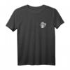HapDuck T-Shirt mit Monstera Logo – Minimalistisches Design in Weiß ohne Signatur auf Rückseite