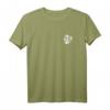 HapDuck T-Shirt mit Monstera Logo – Minimalistisches Design in Weiß ohne Signatur auf Rückseite