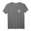 HapDuck T-Shirt mit Monstera Logo – Minimalistisches Design in Weiß ohne Signatur auf Rückseite