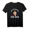 Lustiges Ich hasse Menschen - Frauen T-Shirt mit Mittelfinger Spruch, ideales Geschenk für Frauen zum Geburtstag oder Weihnachten