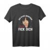 Lustiges Ich hasse Menschen - Frauen T-Shirt mit Mittelfinger Spruch, ideales Geschenk für Frauen zum Geburtstag oder Weihnachten