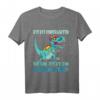 Kinder Bye Kindergarten Abschied 2023 Schulanfang Dino T-Shirt – Lustiges Tiermotiv für Jungen & Mädchen, perfektes Schulstart-Outfit und Geschenkidee
