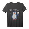 Kinder 2. Geburtstag Deko Mädchen & Jungen mit Pinguin T-Shirt – Lustiges Geschenk & Outfit für den 2. Geburtstag