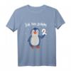 Kinder 2. Geburtstag Deko Mädchen & Jungen mit Pinguin T-Shirt – Lustiges Geschenk & Outfit für den 2. Geburtstag