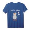 Kinder 2. Geburtstag Deko Mädchen & Jungen mit Pinguin T-Shirt – Lustiges Geschenk & Outfit für den 2. Geburtstag