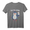 Kinder 2. Geburtstag Deko Mädchen & Jungen mit Pinguin T-Shirt – Lustiges Geschenk & Outfit für den 2. Geburtstag