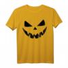 HapDuck Schwarz T-Shirt – Gruseliges Halloween Kürbis Outfit in Schwarz und Orange für Partys