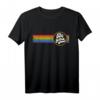 LGBTQ Be You Gay Pride Rainbow Flag T-Shirt Retro Vintage - Unterstützung für Vielfalt, Gleichheit und Liebe