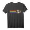 LGBTQ Be You Gay Pride Rainbow Flag T-Shirt Retro Vintage - Unterstützung für Vielfalt, Gleichheit und Liebe