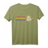 LGBTQ Be You Gay Pride Rainbow Flag T-Shirt Retro Vintage - Unterstützung für Vielfalt, Gleichheit und Liebe